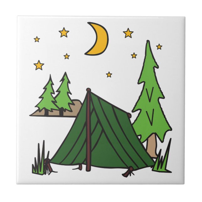 Tent Camping Tile (Front)