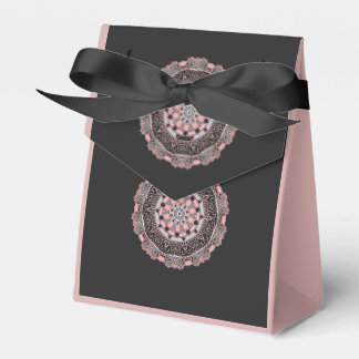 Tent Favour Box Rose and black
