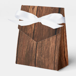 Tent Paper Favour Box Barn Wood Country Rustic
