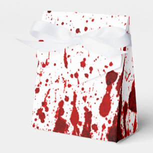 Tent Paper Favour Box Blood Splatter Vampire Gothi