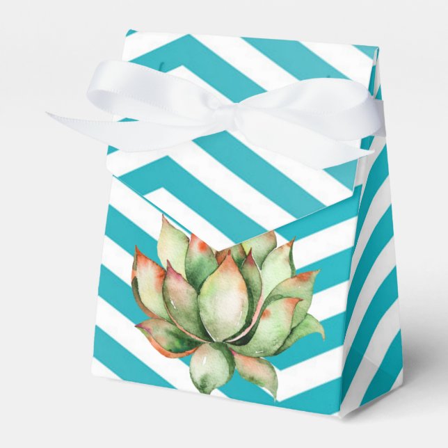 Tent Paper Favour Box Geometric Garden Rose Barn (Front Side)