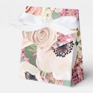 Tent Paper Favour Box Geometric Garden Rose Glitte