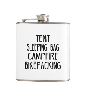 Tent Sleeping Bag Campfire Bikepacking Hip Flask