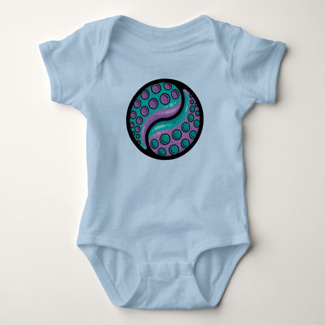 Tentacle Yin Yang Baby Bodysuit (Front)