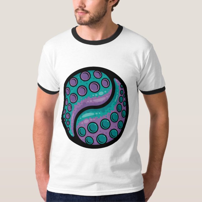 Tentacle Yin Yang T-Shirt (Front)