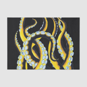 Tentacles Dark Ink Tissue Paper