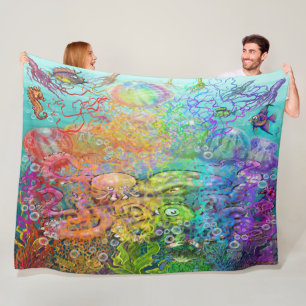 Tentacles Fleece Blanket