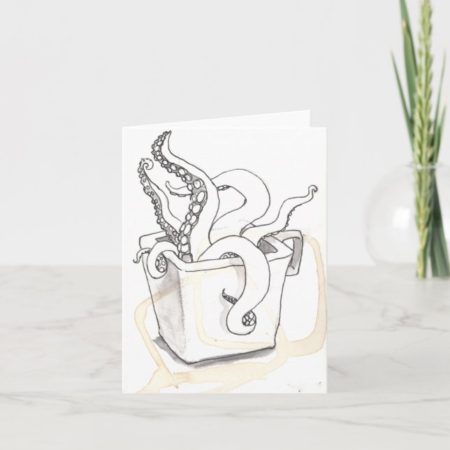 Tentacles Greeting Card (Front)
