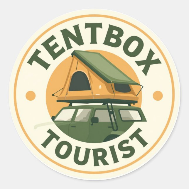 Tentbox Tourist Sticker (Front)