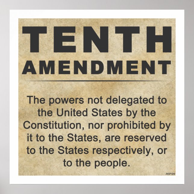 Tenth Amendment Poster (Front)