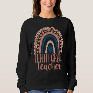 Tenth Grade Teacher 10th Grade Teacher Back To Sch Sweatshirt