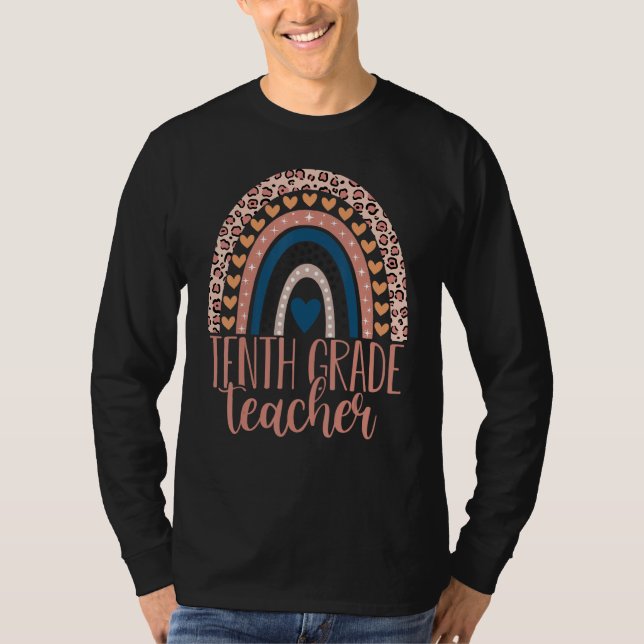 Tenth Grade Teacher 10th Grade Teacher Back To Sch T-Shirt (Front)