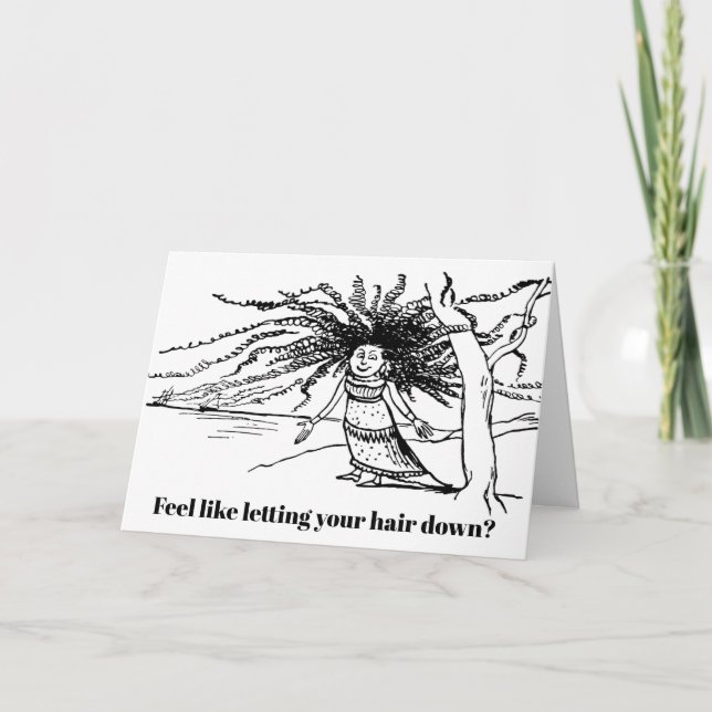 Tenure Congratulations Edw. Lear Cartoon Relax Card (Front)