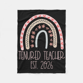 Tenured Teacher Women With Tenure 2026 Middle High Fleece Blanket
