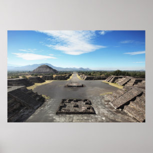 Teotihuacan ruins poster
