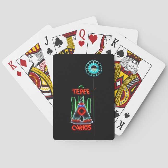 TePee Curios Route 66, Tucumcari, N.M. Playing Cards (Back)