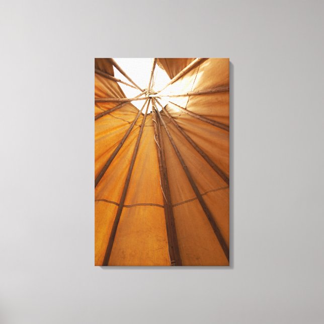 Tepee interior canvas print (Front)