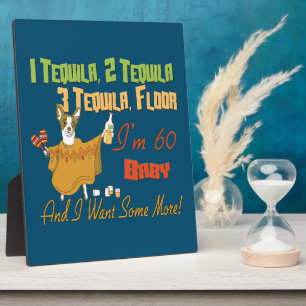 Tequila 60th Birthday Party Collection Plaque