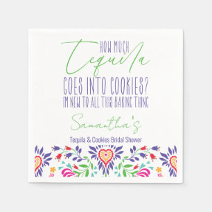Tequila & Cookies Baking Class Bridal Shower Party Napkin