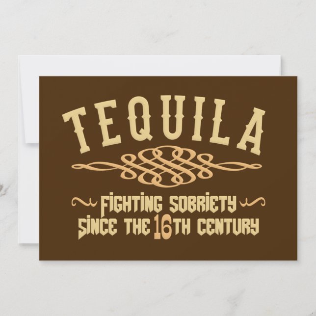 TEQUILA custom invitation (Front)