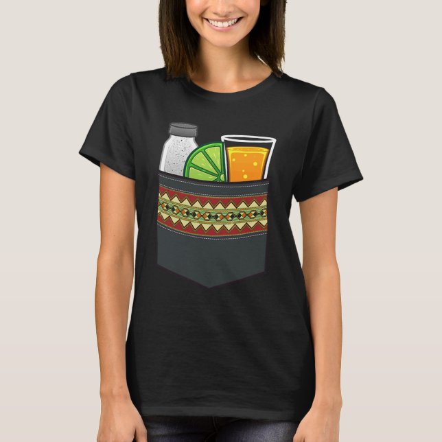 Tequila  Drinker Men Women Cool Tequila Lime Salt T-Shirt (Front)