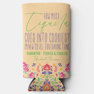 Tequila Funny Mexican Tequila Cookies Baking Gift Seltzer Can Cooler