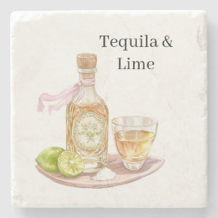 Tequila & Lime Stone Coaster