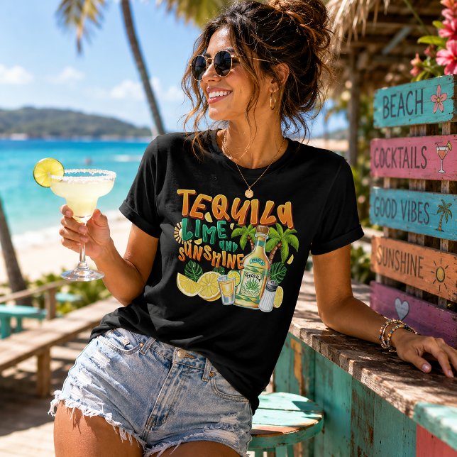 Tequila, Lime & Sunshine  Tri-Blend Shirt (Creator Uploaded)