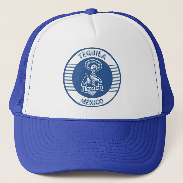 TEQUILA MÉXICO BLUE TRUCKER HAT (Front)