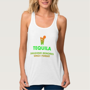 Tequila Smashing Memories Flowy Racerback Tank Top