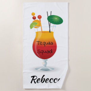 Tequila Squad Beach Towel