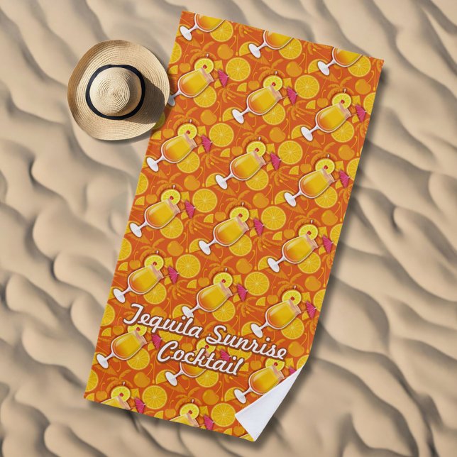 Tequila Sunrise Beach Towel (Creator Uploaded)