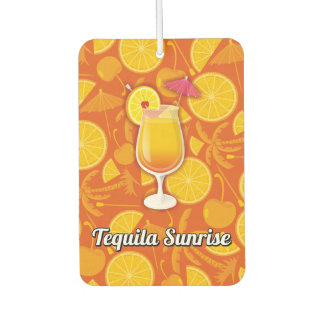 Tequila sunrise car air freshener