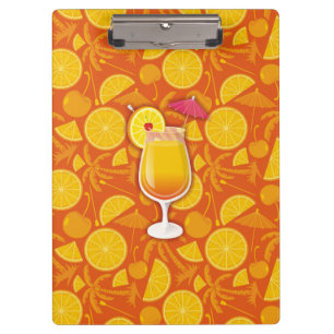 Tequila sunrise clipboard