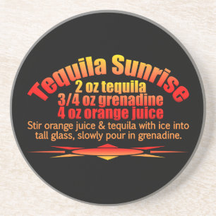 Tequila Sunrise coaster