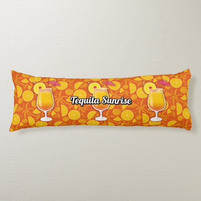 Tequila Sunrise Cocktail Body Cushion (Front)