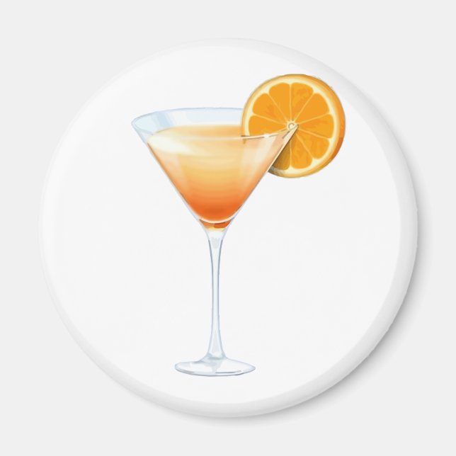 Tequila Sunrise Cocktail Magnet (Front)
