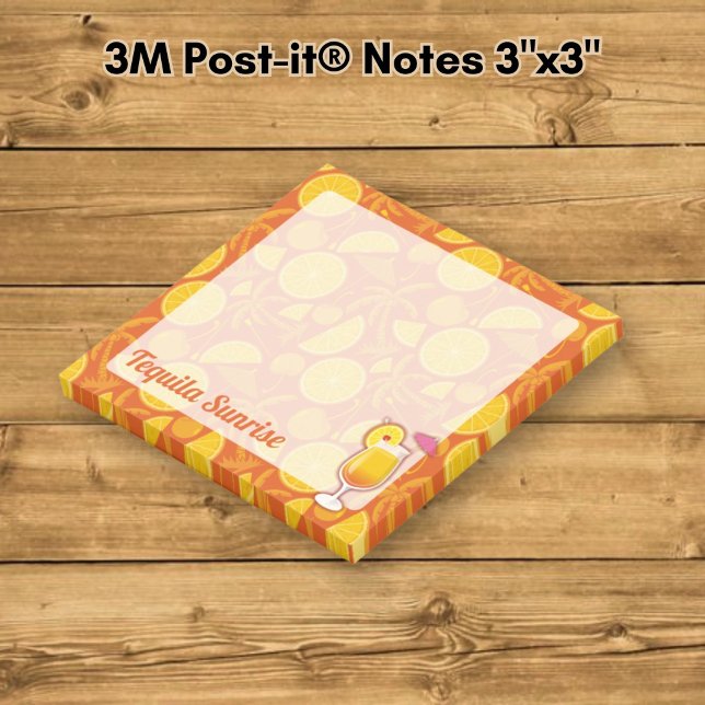 Tequila Sunrise Cocktail Post-it Notes (Creator Uploaded)