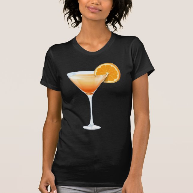 Tequila Sunrise Cocktail T-Shirt (Front)