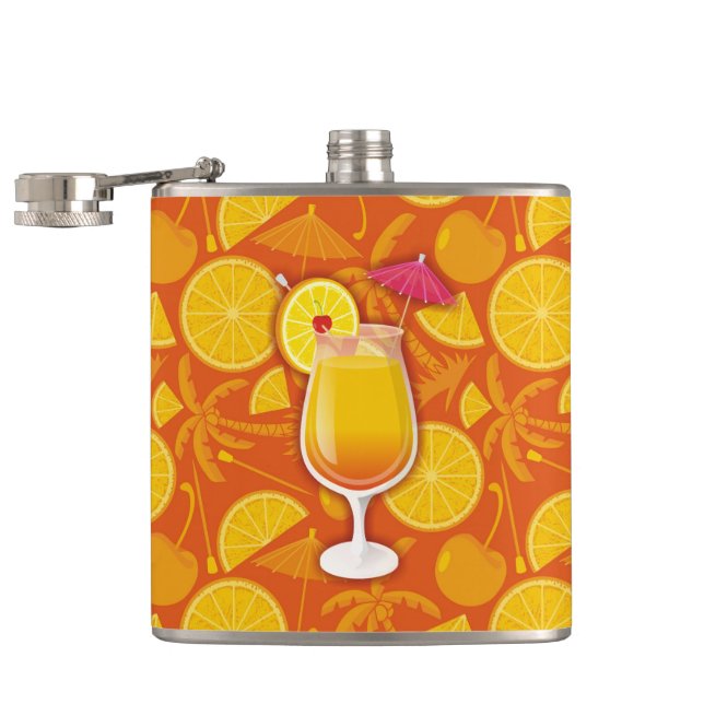Tequila sunrise hip flask (Opened)