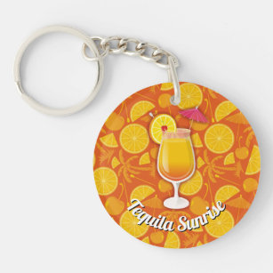 Tequila Sunrise Keychain