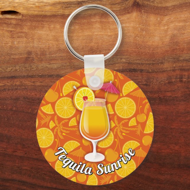 Tequila Sunrise Keychain (Front)
