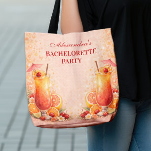 Tequila Sunrise Miami Weekend Bachelorette Party Tote Bag