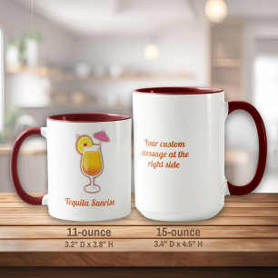Tequila sunrise mug