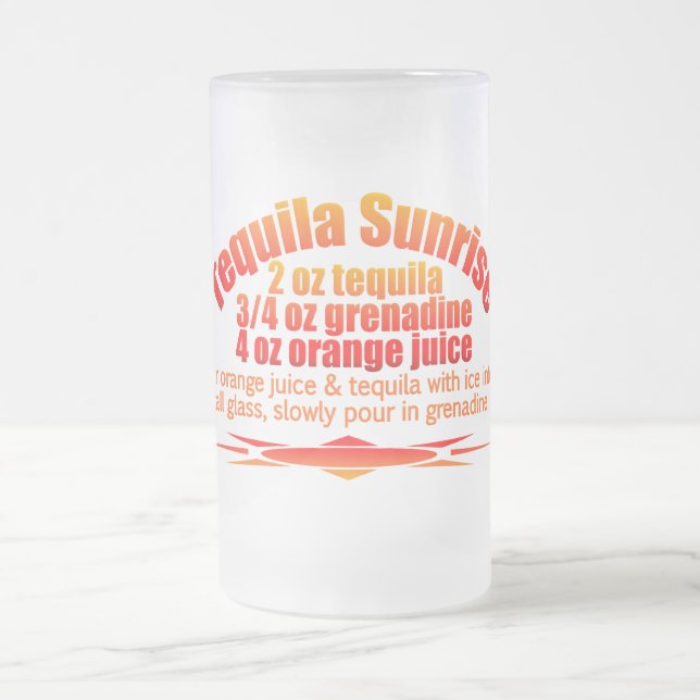 Tequila Sunrise mug - choose style & colour (Center)