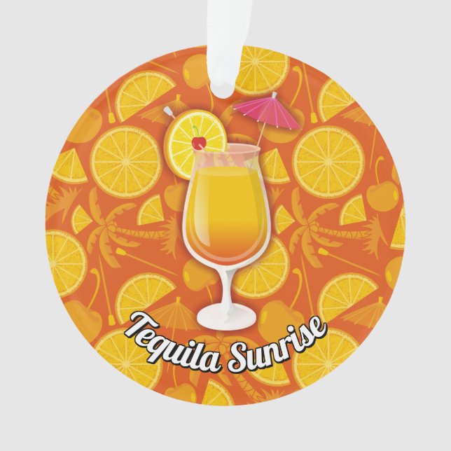 Tequila Sunrise Ornament (Front)