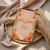 Tequila Sunrise Palm Paradise Bachelorette Party