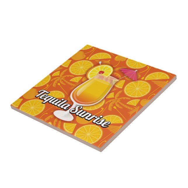 Tequila sunrise tile (Side)