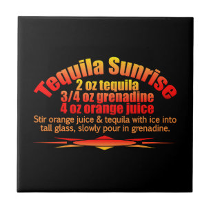 Tequila Sunrise tile