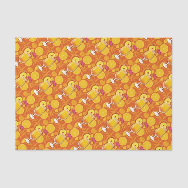 Tequila sunrise tissue paper (Front)